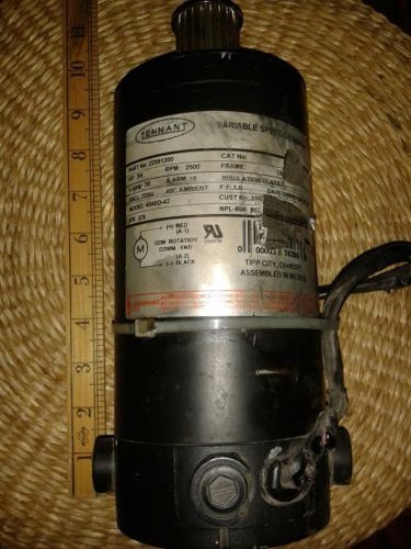 TENNANT variable speed D.C. Motor 36V 19A 2500rpm 3/4HP Model #4040D-42  - works