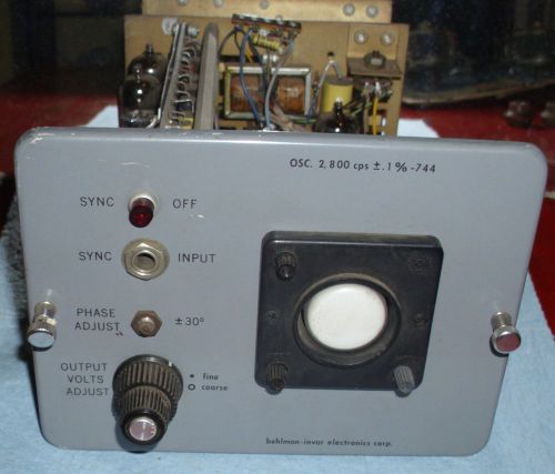 One original Behlman Invar vintage oscilloscope module - 1&#034; CRT