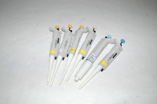 Oxford benchmate set pipette pipet variable volume 6  10 20 1000 ul ejector for sale