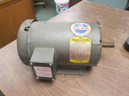 Baldor motor m3543t 0.75hp 1140rpm 143t frame 208-230/460v 3.0-2.8/1.4a used for sale