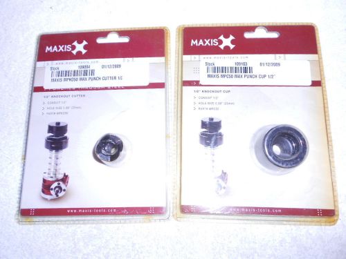 Maxis MPKO50, MPC50 1/2&#034; Knock Punch and Die set new