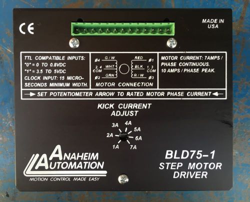 ANAHEIM AUTOMATION BLD75-1 STEP MOTOR DRIVER