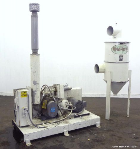 Used- una-dyn vacuum conveying system consisting of:  (1) roots-flo vertical rot for sale