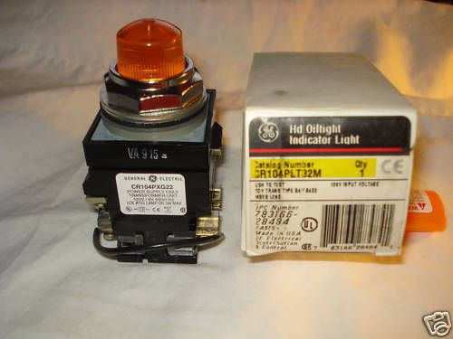 Ge  cr104plt32m  oiltight indicator light nos nib for sale