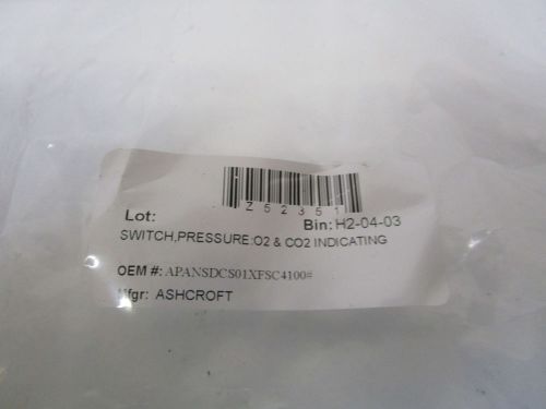 ASHCROFT PRESSURE SWITCH APANSDCS01 XC4FS 100# *NEW OUT OF BOX*