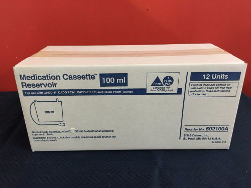 Box of 12 CADD 100ml Medication Cassette Reservoir NIB!