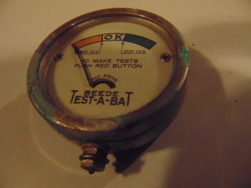 * Vintage 2 Inch Beede Test-A-Bat Meter