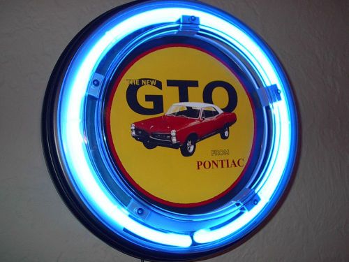 *** Pontiac GTO Motors Auto Garage Man Cave Neon Advertising Sign