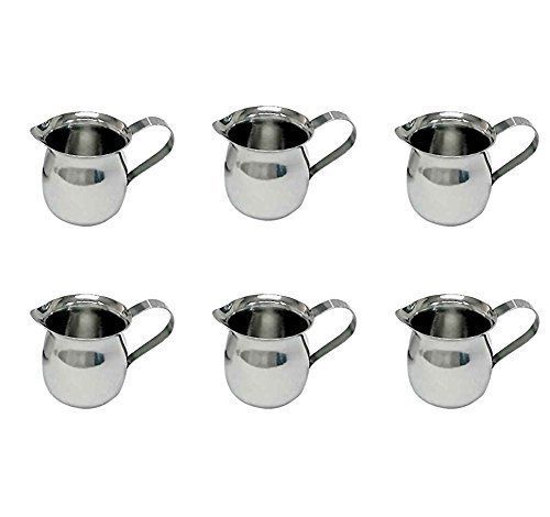 Update International BC-3 Stainless Steel Bell Creamer, 3-Ounce, 2-1/4-Inch, Set