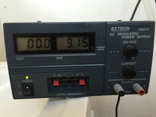 Extech 382213 DC Power Supply Extech 382213 DC Power Supply, Adjustable to 30V/3