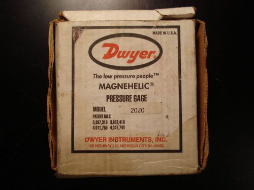 NIB Dwyer 2020 Magnehelic Pressure Gage