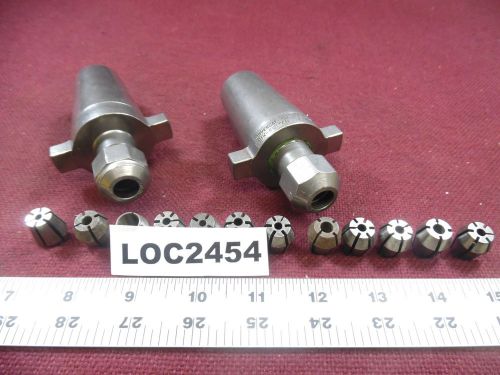 LOT OF 2  UNIVERSAL ENG. KWIK SWITCH 300 COLLET CHUCK WITH 12 COLLETS   LOC2454