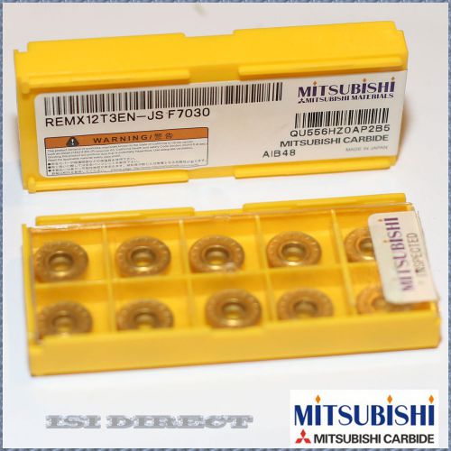 REMX 12T3EN JS F7030 MITSUBISHI *** 10 INSERTS *** FACTORY PACK ***