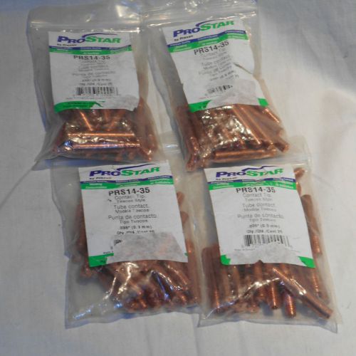 100 PCS NEW,  PROSTAR /PRAXAIR PRS14-35 CONTACT TIP .035 (0.9MM),TYPE TWECO