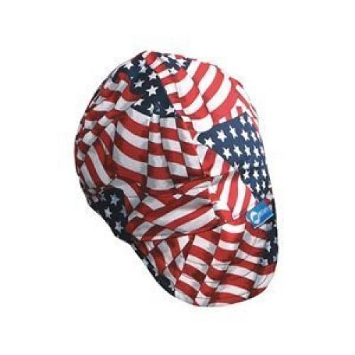 Welding Cap, Color Red, White. Blue, 7-3/8 by Miller Electric