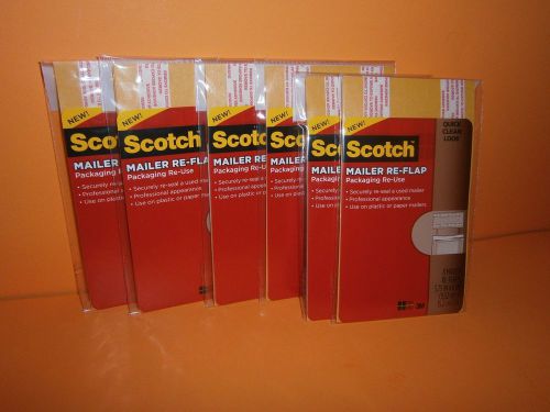 LOT OF 48 SCOTCH MAILER RE-FLAP PACKAGING RE-USE 3 3/4&#034; X 6&#034; RF8S