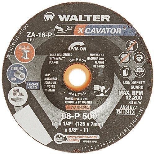 Walter surface technologies 08p500 xcavator ultra aggressive grinding wheel, for sale