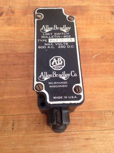 Allen bradley,  precision limit switch,  pasj218,  series b, 5 amp, 110-220 ac for sale