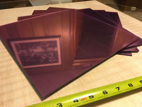 Pink Mirror Acrylic Plexiglass sheet 1/8&#034; x 11-3/4&#034; x 11-3/4&#034;.  Color Code 1450