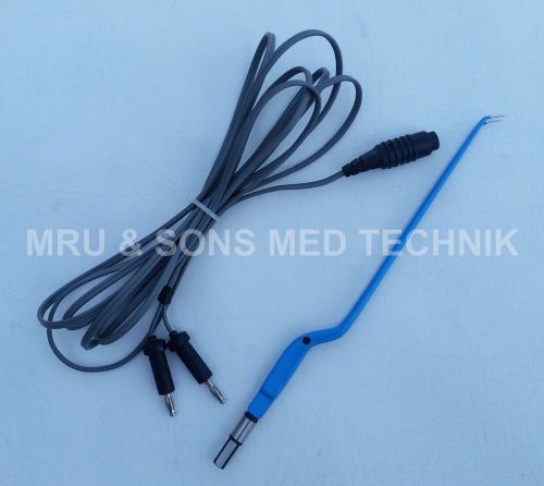 10&#034; Electro Surgical Bipolar Bayonet Forceps Angled Electrosurgical Instruments