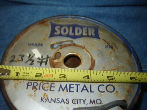 Vintage Price Metal Co  Lead Based Solder  93% lead  Approximately 23 1/2 pounds