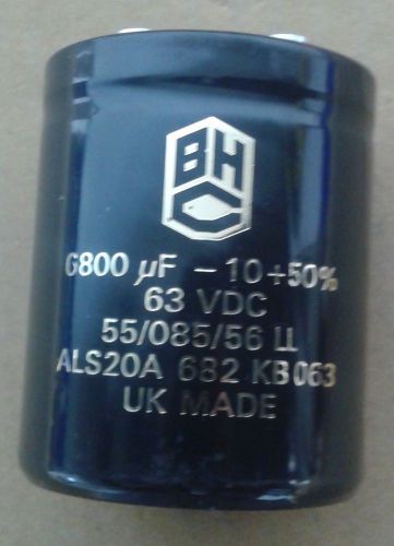 BHC 6800 uF 63V Capacitor ALS20A 682 KB063
