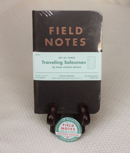 Field Notes Traveling Salesman (Fall 2012) Sealed 3 Pack &amp; Western Region Button