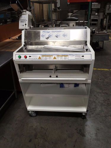 Oliver 758-n duo electric 115v front feed bread slicer two thicknesses &amp; bagger for sale
