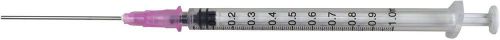 Pack of 10 x 1 ml industrial syringes with 18g x 1-1/2&#034; blunt tip needle 1cc for sale