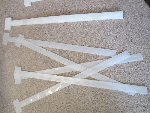 G5 10 plastic retail display hangers clip strips 24&#034; w barcode display head for sale