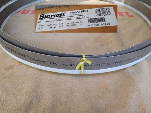 Starrett intenss 1.25 x 14&#039;6&#034; pro band saw blade 99913-14-06 do-all amada kysor for sale