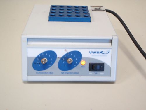 Vwr standard heatblok block heater with block for 20 10mm tubes for sale