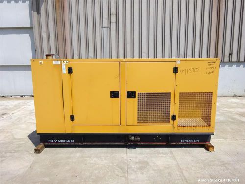 Used- Caterpillar Olympian 125 kW standby (114 kW prime) natural gas generator m
