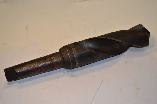 NICE USED Large RED SHIELD USA 2-3/4&#034; Diam. HSS Tapered Shank TWIST DRILL 5 MT