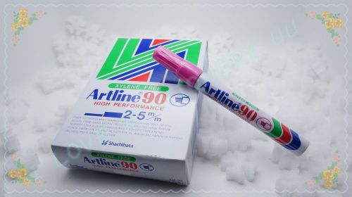 Artline 90 permanent marker 12 piece / pack color: pink type: chisel for sale