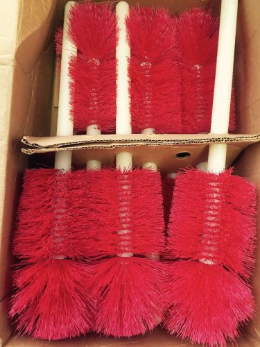 Case of 10 Wire Wound Red Bottle Brushes - Food &amp; Dairy