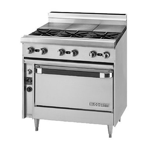 Blodgett BP-3ST-36C 36&#034; Gas Range (3) 35,000 BTU open burners (3) 12&#034; hot...