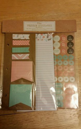 Target Dollar Spot mini Planner Accessories set Page Flag Kikki k, Erin Kate