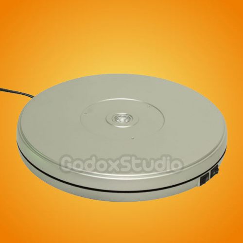 Silver 25cm 10KG Loading 360° Rotary Rotating Display Stand Turntable 120V