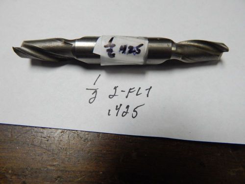 1/2&#034; x Approx .425 Sq End 2 Flute Double End Mill