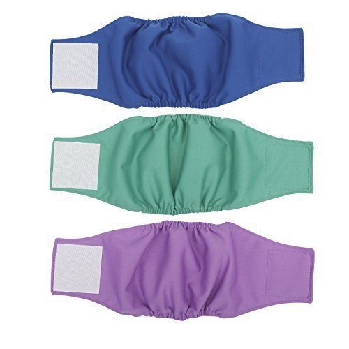 Wegreeco Washable Male Dog Belly Wrap - Pack of 3 (X-small)