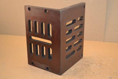Interstate 12&#034; x 9&#034; x 8&#034; cast iron partially machined slotted angle plate 001440 for sale