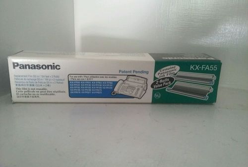 2-Pk NIP Panasonic KX-FA55 Replacement Plain Paper Fax Ink Film Sealed Rolls