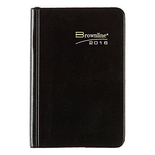 Brownline 2016 Weekly Pocket Planner, Assorted Colors, Color May Vary, 4&#034; x