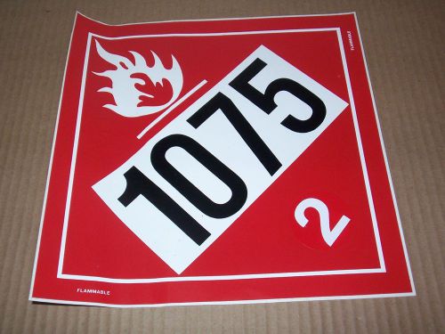 NEW GILBARCO MARCONI 104-DOT-1075 FLAMMABLE DISPLAY SIGN DECAL