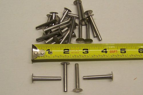 Aluminum semi-tubular rivet(s) 25 pcs. 1 7/16&#034; x 3/16&#034; for sale