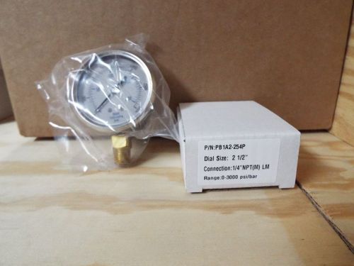 2.5 inch 0-3000 psi/bar pressure gauge for sale