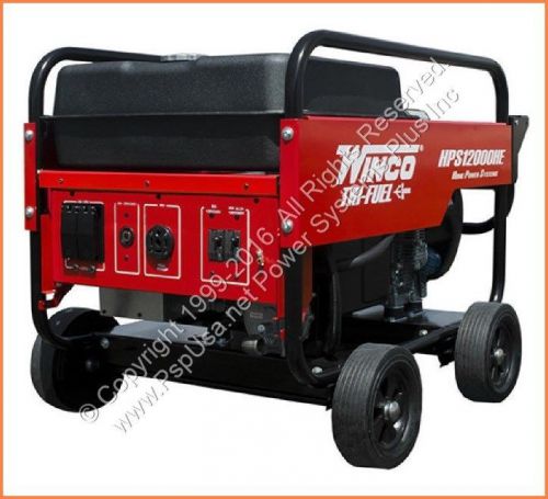 Winco Home Power Series HPS12000HE Portable Generator 12000 Watt Gas 120V 240V