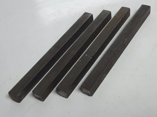 4 piece steel bar 8&#034; l x 5/8&#034; square rod punch lathe metal material scrap stock for sale