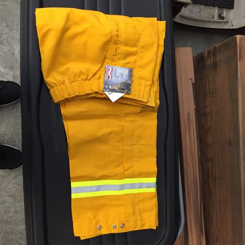 Crew Boss 6.0oz Nomex IIIA Yellow Wildland Firefighter Pants Size 36X28